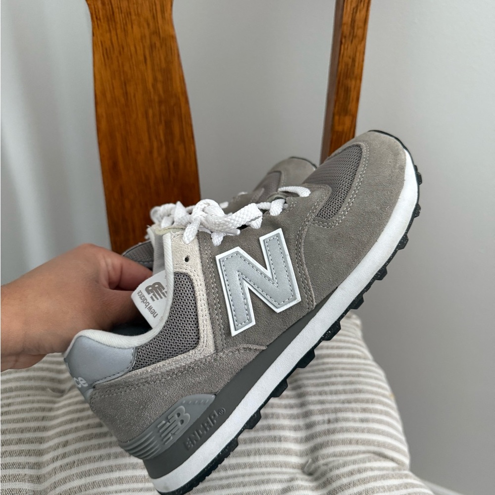 New Balance 574 Gray Sneakers - Picture 2 of 5